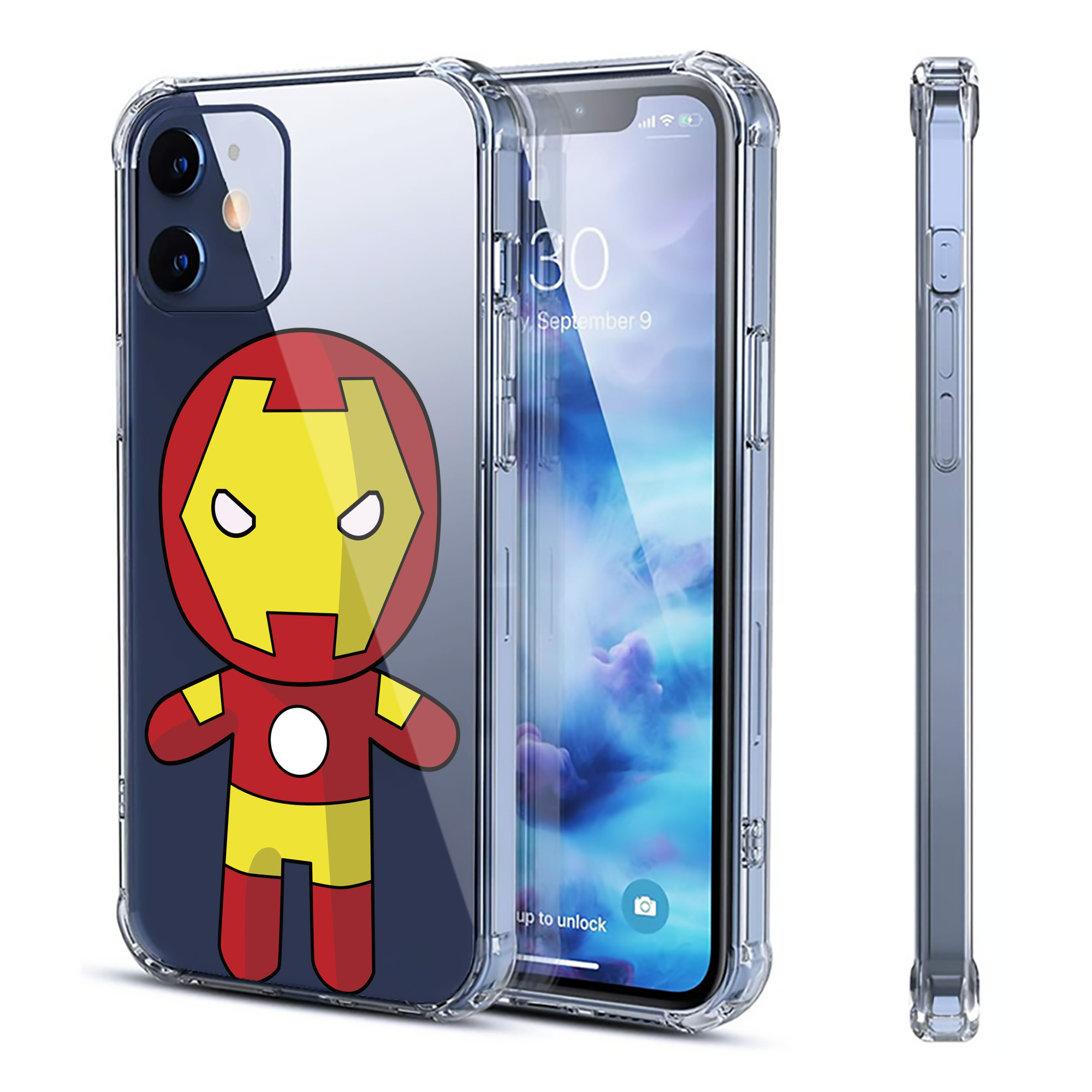（画像用） アベンジャーズ The Avengers 【iPhone 12シリーズ対応】透明スマホケース（クリアソフトケース）